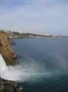 Antalya Wasserfall am Meer 2