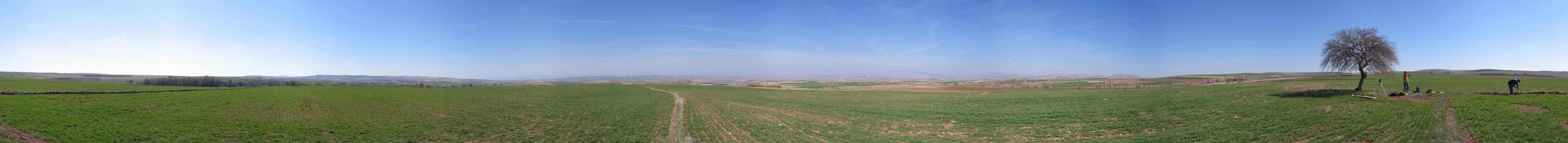 Hacibektas Sonnenfinsternis Beobachtungsplatz Panorama
